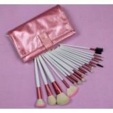 kit com 18 pincéis rosa